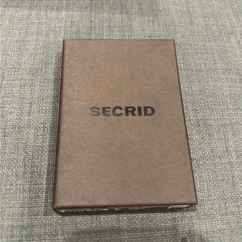 SOLD——-Secrid Cardslide Wallet / Card Protector - metallic grey